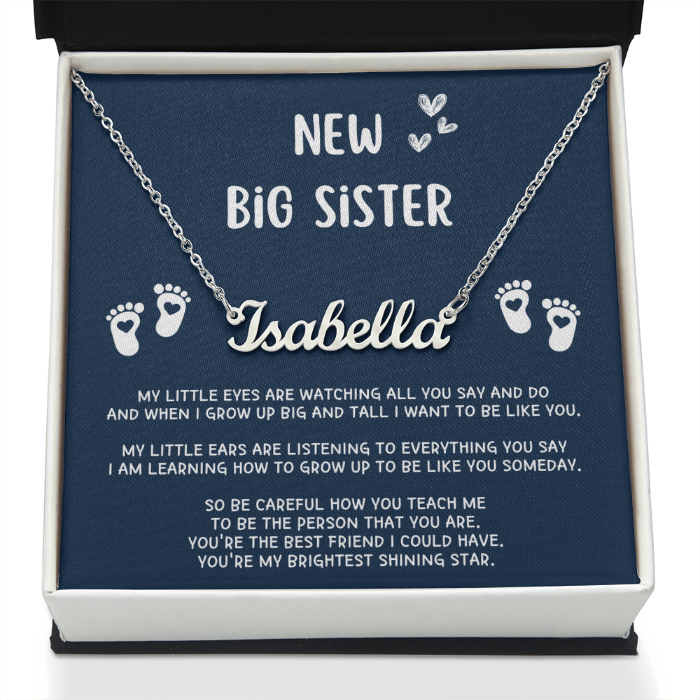 New Big Sister Gifts, Gifts for New Big Sister, Future Big Sister, Necklace Gifts from Baby to Big Sister, Big Sister Gift From New Baby