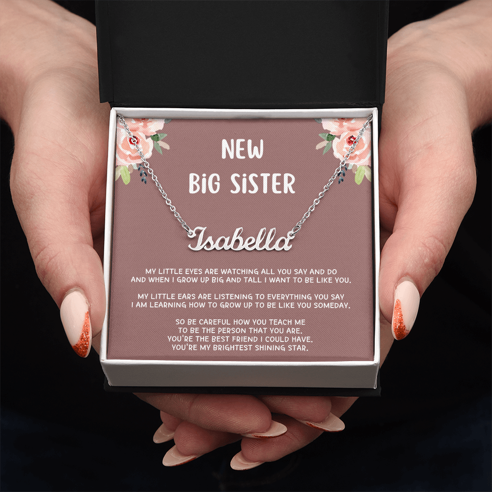 New Big Sister Gifts, Gifts for New Big Sister, Future Big Sister, Necklace Gifts from Baby to Big Sister, Big Sister Gift From New Baby