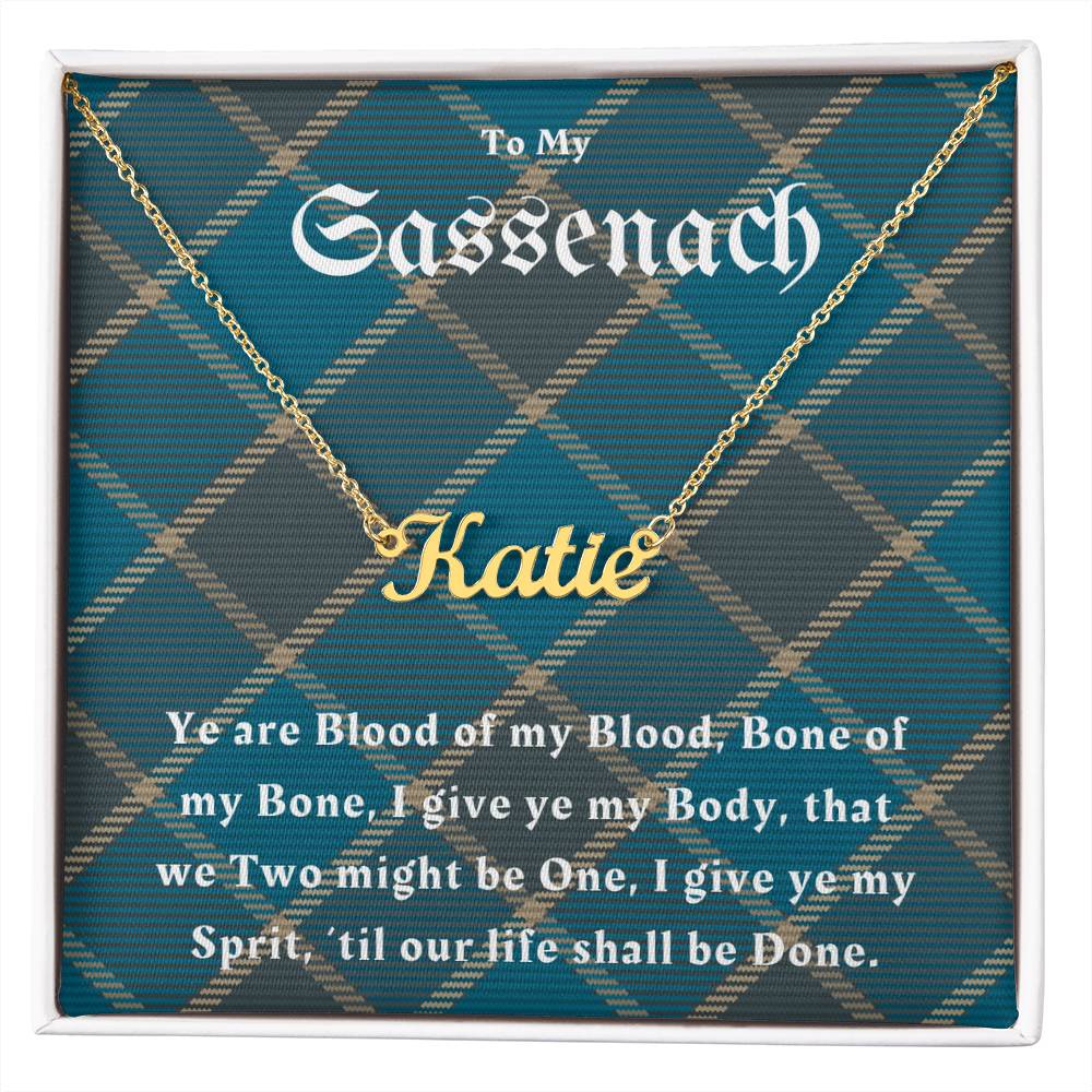 To My Sassenach, Outlander Gift For Wife, Outlander Charm, Outlander Necklace, Outlander Gift, Outlander Gift Box, Outlander Jewelry