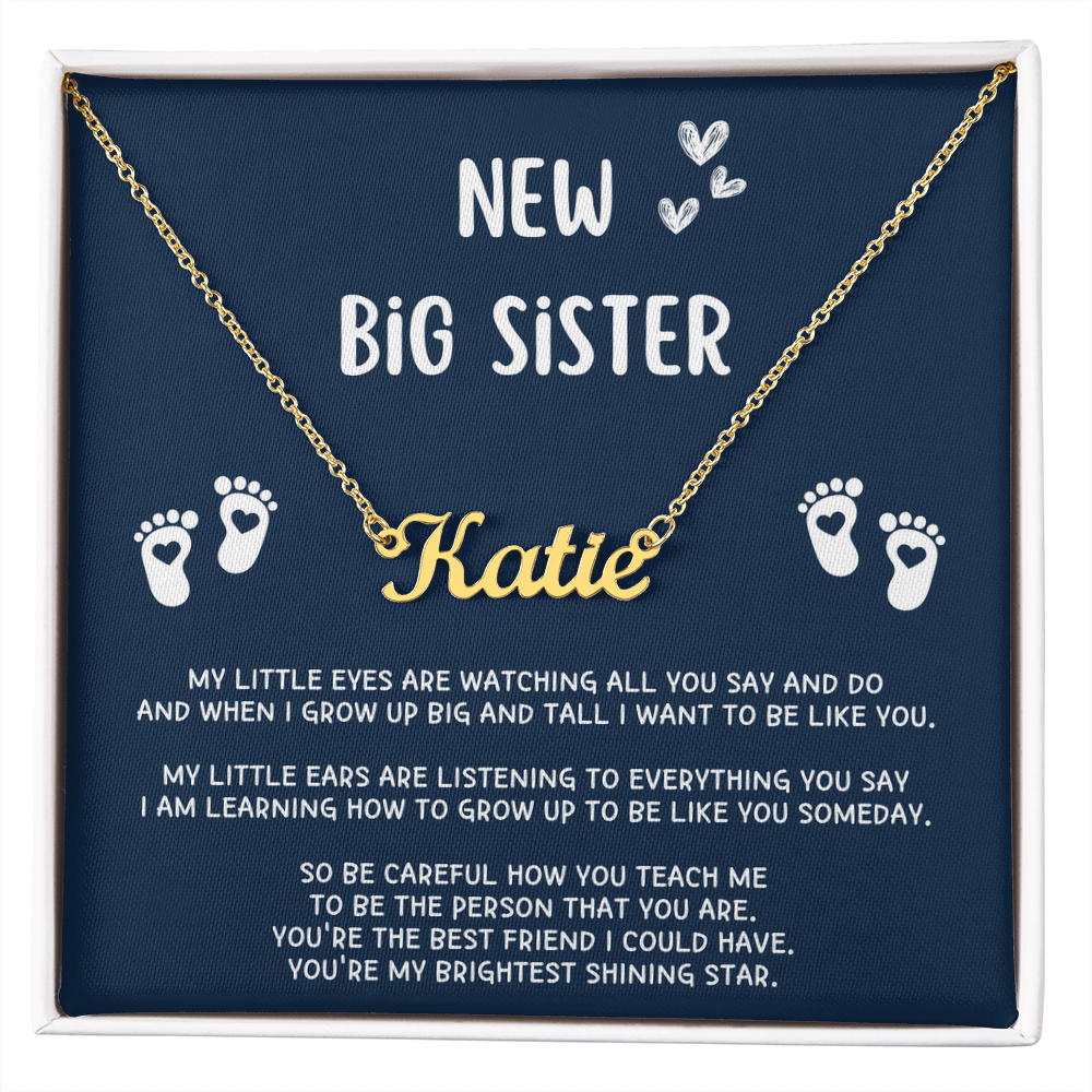 New Big Sister Gifts, Gifts for New Big Sister, Future Big Sister, Necklace Gifts from Baby to Big Sister, Big Sister Gift From New Baby
