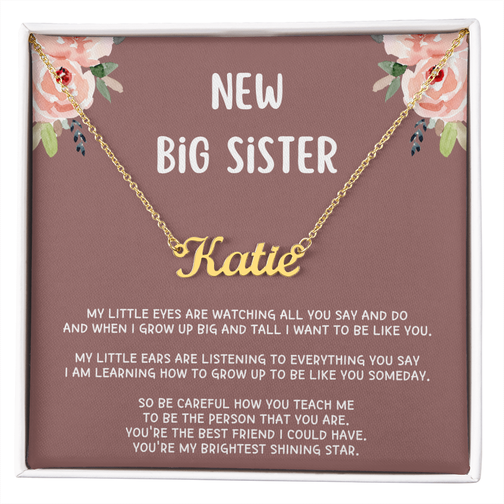 New Big Sister Gifts, Gifts for New Big Sister, Future Big Sister, Necklace Gifts from Baby to Big Sister, Big Sister Gift From New Baby