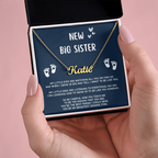 New Big Sister Gifts, Gifts for New Big Sister, Future Big Sister, Necklace Gifts from Baby to Big Sister, Big Sister Gift From New Baby