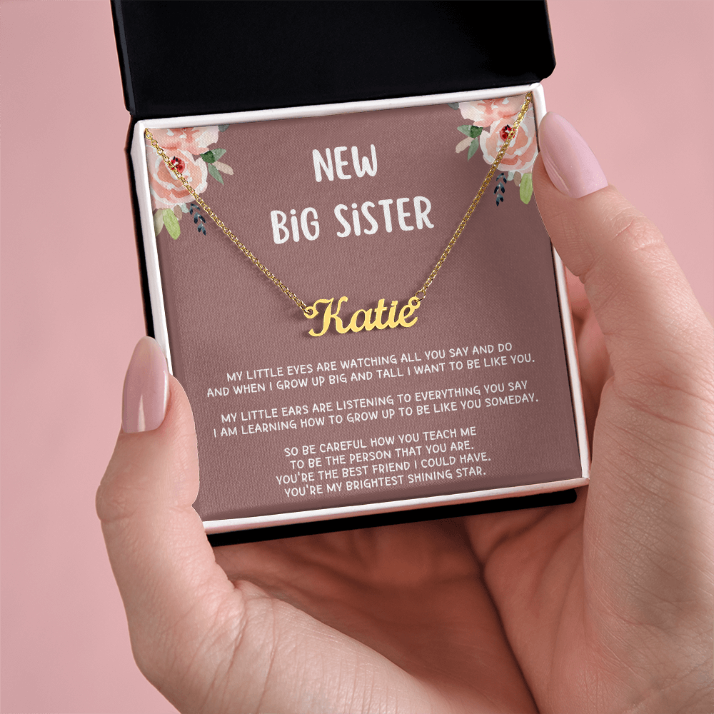 New Big Sister Gifts, Gifts for New Big Sister, Future Big Sister, Necklace Gifts from Baby to Big Sister, Big Sister Gift From New Baby