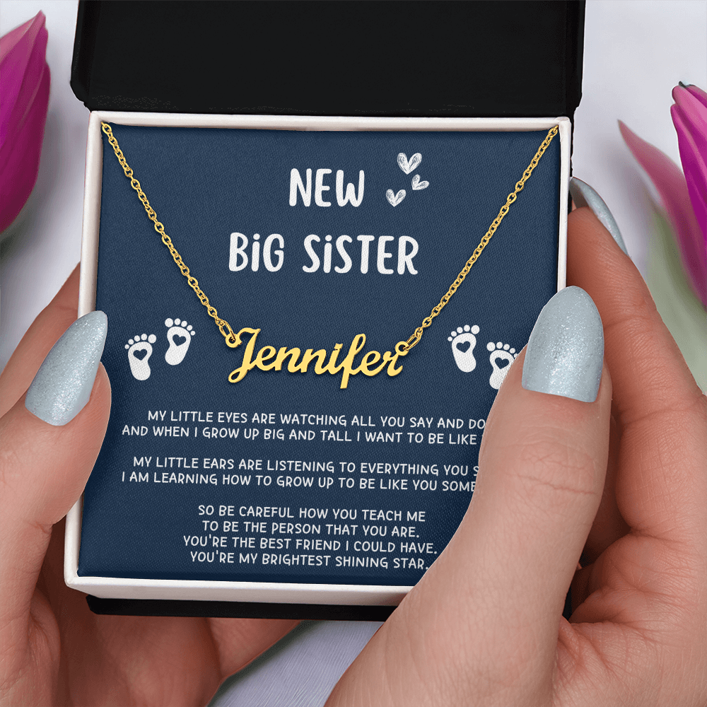 New Big Sister Gifts, Gifts for New Big Sister, Future Big Sister, Necklace Gifts from Baby to Big Sister, Big Sister Gift From New Baby