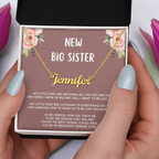 New Big Sister Gifts, Gifts for New Big Sister, Future Big Sister, Necklace Gifts from Baby to Big Sister, Big Sister Gift From New Baby