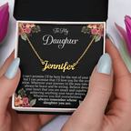 To My Daughter – “Remember Whose Daughter You Are” Personalized Name Necklace