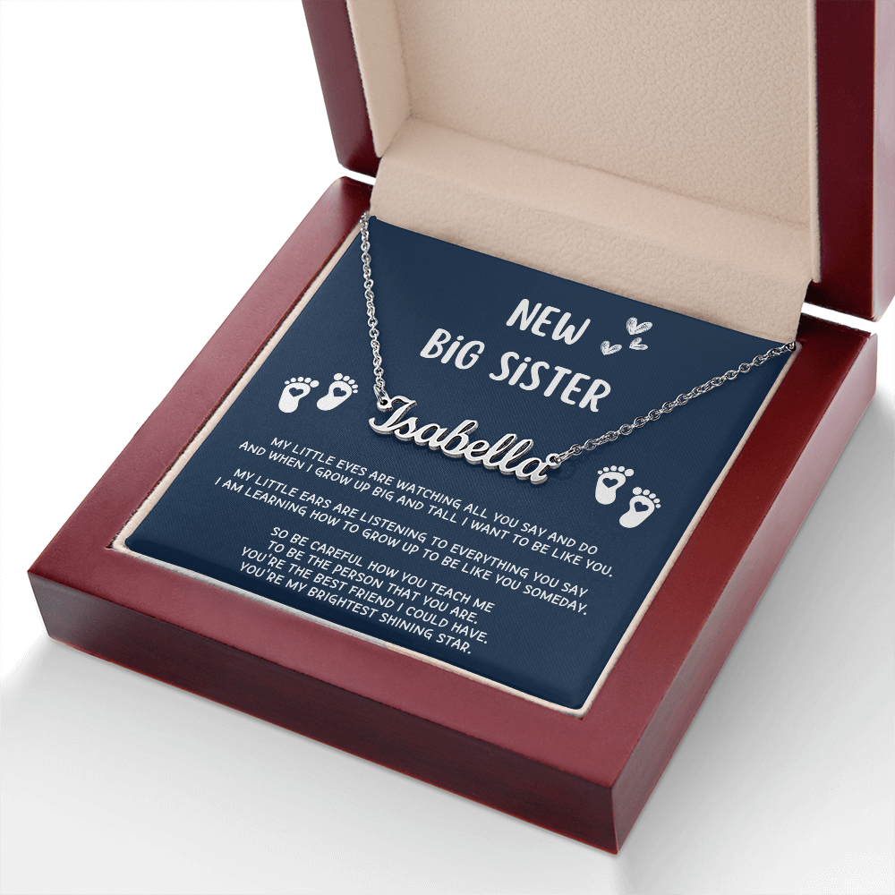 New Big Sister Gifts, Gifts for New Big Sister, Future Big Sister, Necklace Gifts from Baby to Big Sister, Big Sister Gift From New Baby