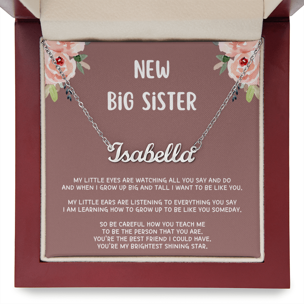 New Big Sister Gifts, Gifts for New Big Sister, Future Big Sister, Necklace Gifts from Baby to Big Sister, Big Sister Gift From New Baby