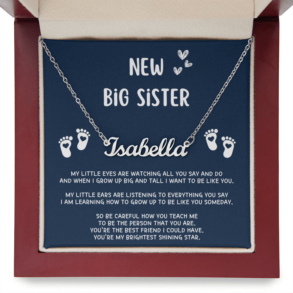 New Big Sister Gifts, Gifts for New Big Sister, Future Big Sister, Necklace Gifts from Baby to Big Sister, Big Sister Gift From New Baby