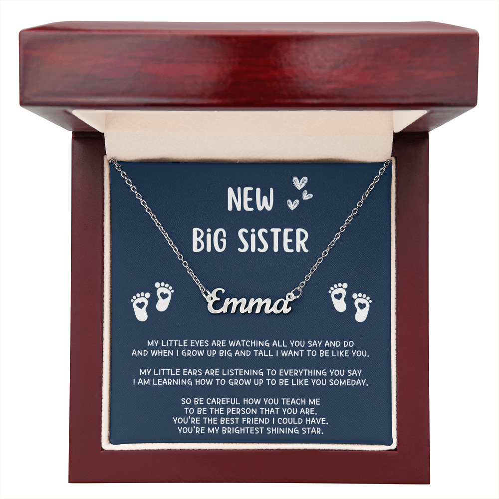 New Big Sister Gifts, Gifts for New Big Sister, Future Big Sister, Necklace Gifts from Baby to Big Sister, Big Sister Gift From New Baby