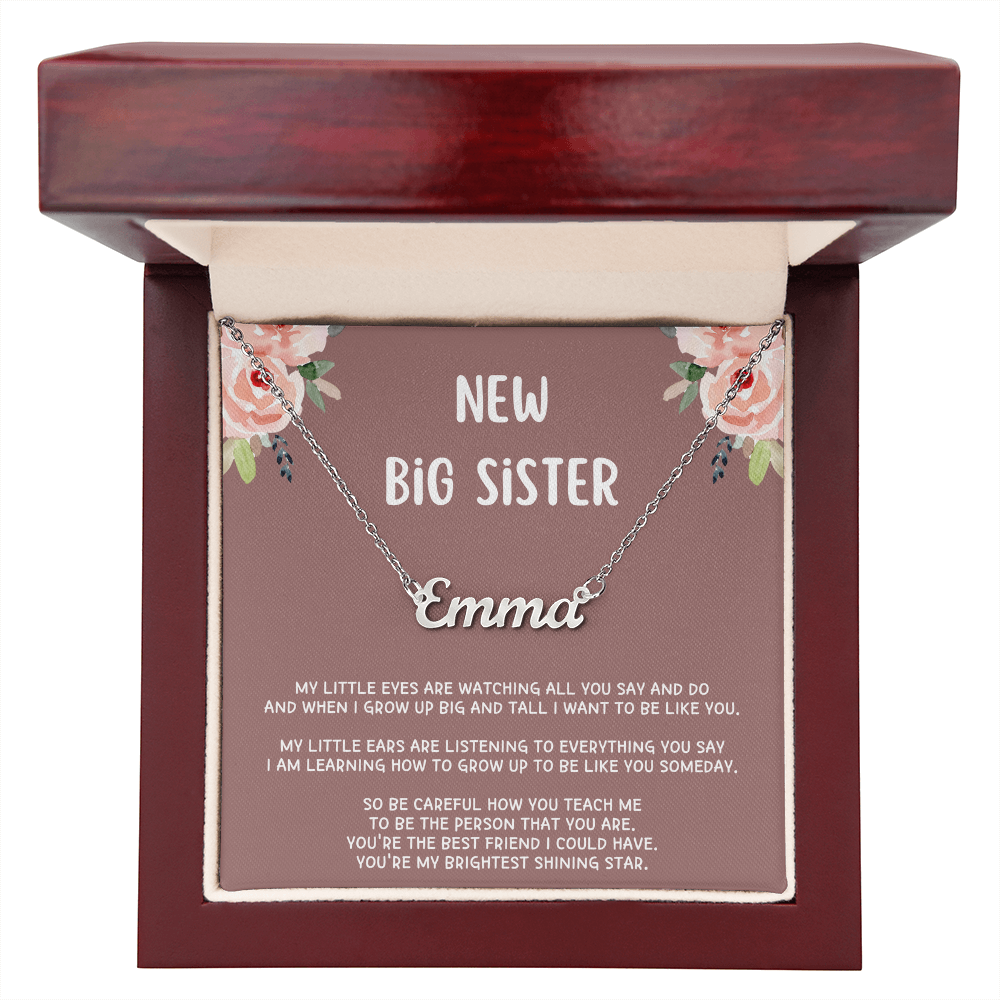 New Big Sister Gifts, Gifts for New Big Sister, Future Big Sister, Necklace Gifts from Baby to Big Sister, Big Sister Gift From New Baby