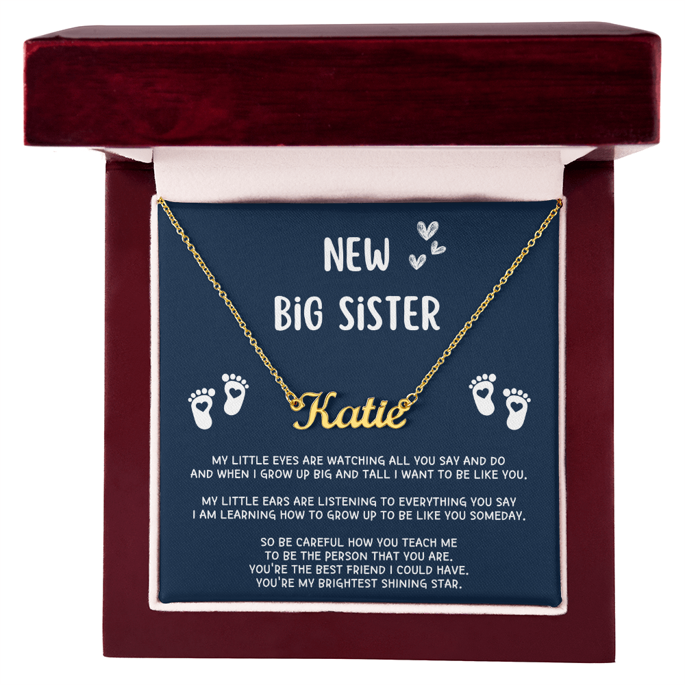 New Big Sister Gifts, Gifts for New Big Sister, Future Big Sister, Necklace Gifts from Baby to Big Sister, Big Sister Gift From New Baby