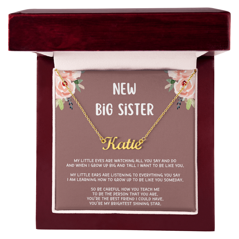 New Big Sister Gifts, Gifts for New Big Sister, Future Big Sister, Necklace Gifts from Baby to Big Sister, Big Sister Gift From New Baby