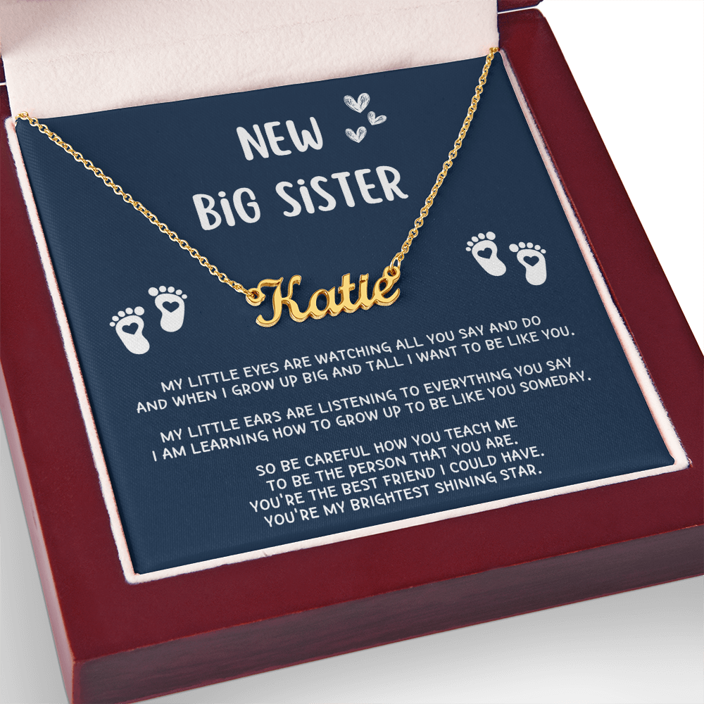 New Big Sister Gifts, Gifts for New Big Sister, Future Big Sister, Necklace Gifts from Baby to Big Sister, Big Sister Gift From New Baby