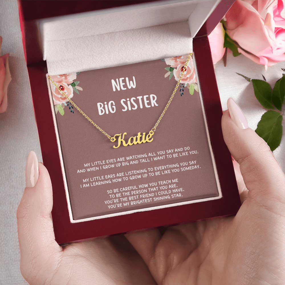 New Big Sister Gifts, Gifts for New Big Sister, Future Big Sister, Necklace Gifts from Baby to Big Sister, Big Sister Gift From New Baby