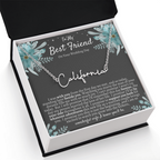 To My Best Friend On Your Wedding Day – Personalized Name Necklace, Custom Wedding Gift for Bride, Best Friend Wedding Jewelry, Made in USA