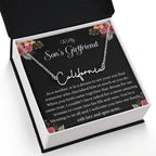 Meaningful Gift for Son's Girlfriend - Best Birthday & Christmas Gift - Jewelry Gift Box Included - Name Necklace