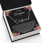 To My Daughter – “Remember Whose Daughter You Are” Personalized Name Necklace