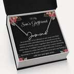 Meaningful Gift for Son's Girlfriend - Best Birthday & Christmas Gift - Jewelry Gift Box Included - Name Necklace