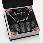To My Daughter – “Remember Whose Daughter You Are” Personalized Name Necklace