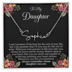 To My Daughter – “Remember Whose Daughter You Are” Personalized Name Necklace