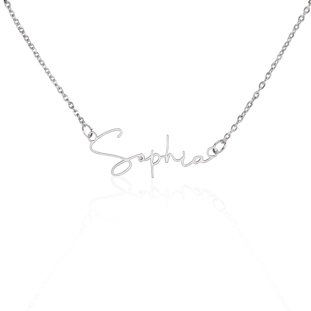 Wedding Name Necklace for Daughter