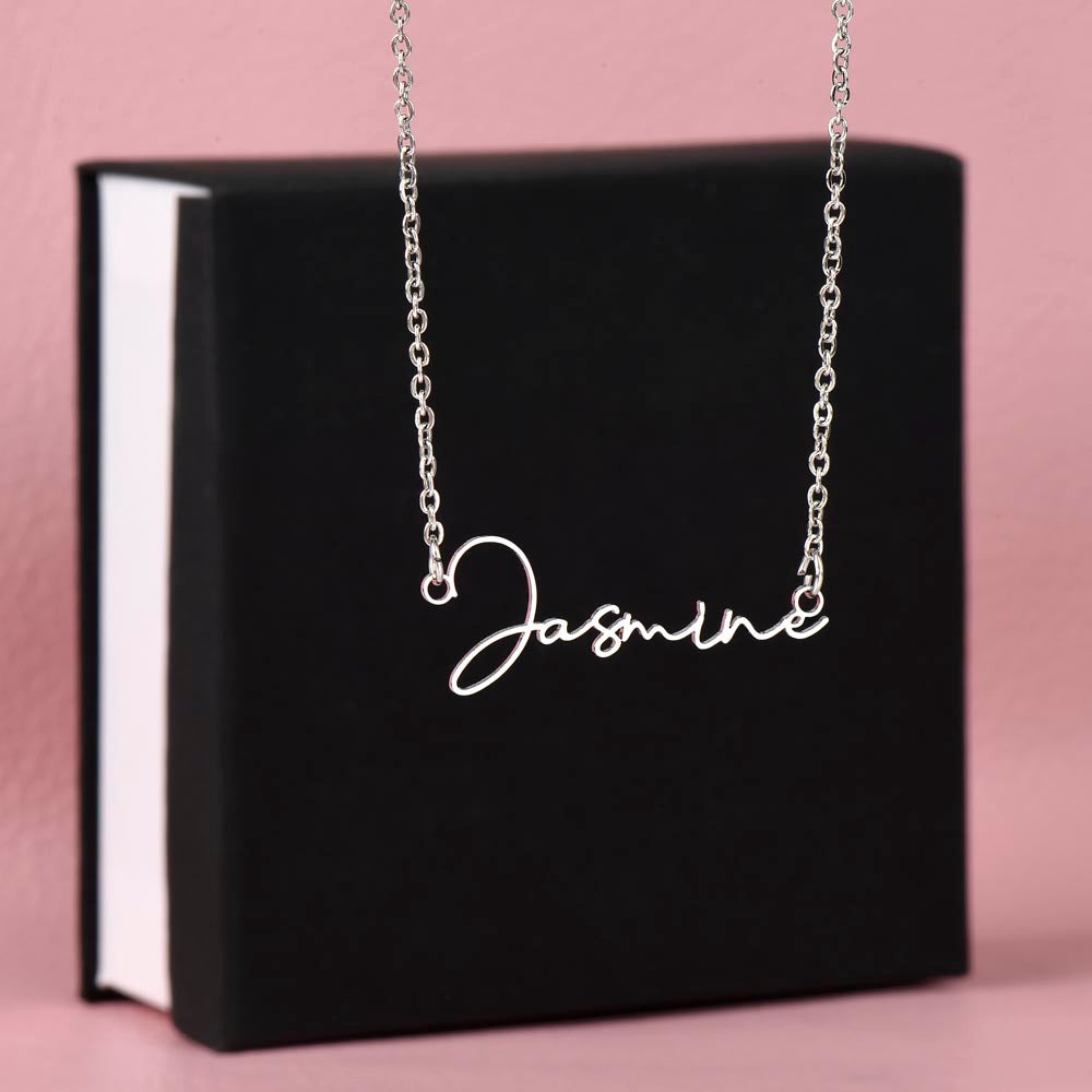 Custom Name Jewelry Gift for Daughter-in-Law, Meaningful Bonus Daughter Gift from Mother-in-Law, Personalized Pendant with Message Box