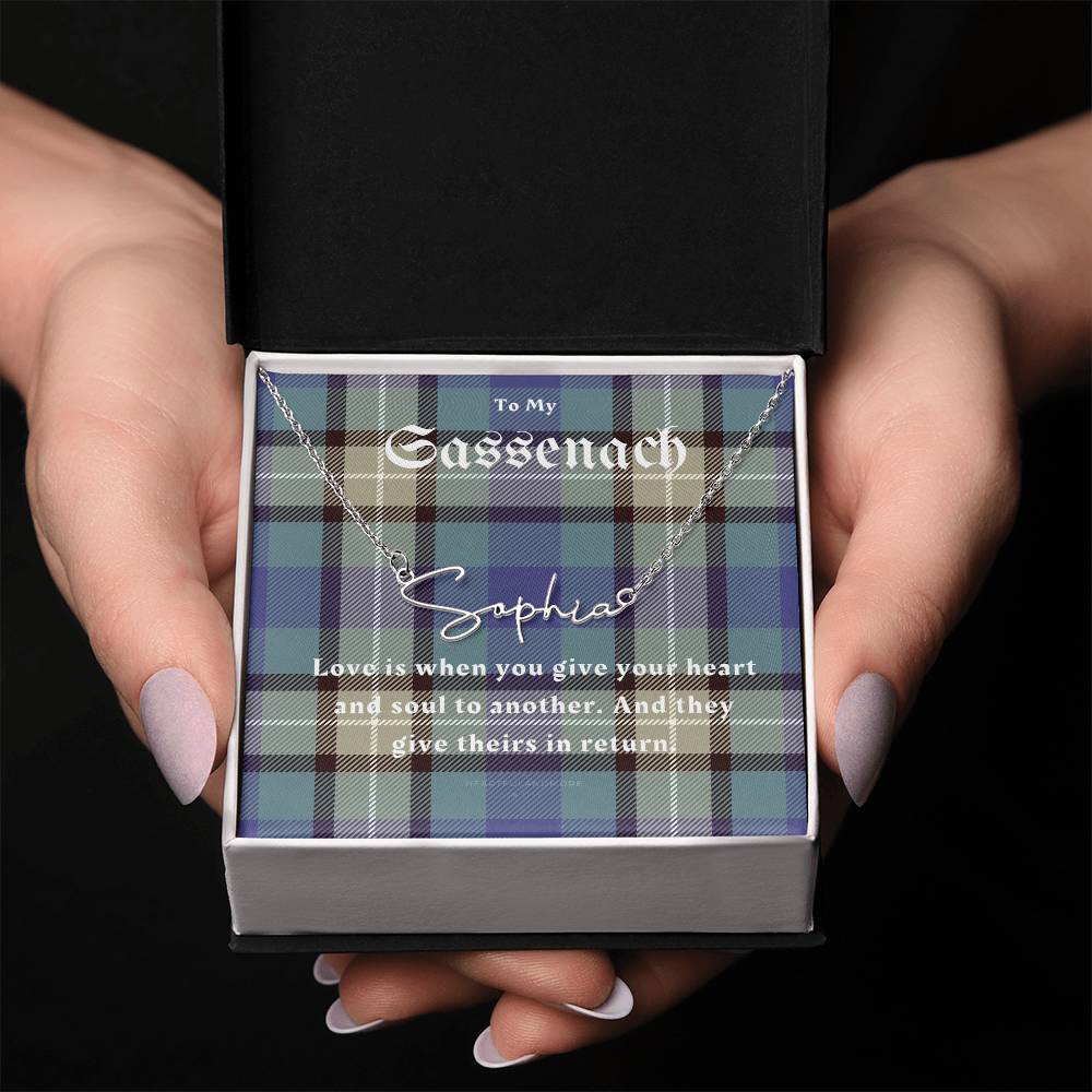 To My Sassenach, Outlander Gift, Outlander Gift Box, Outlander Jewelry, Outlander Gift For Wife, Outlander Charm, Outlander Necklace