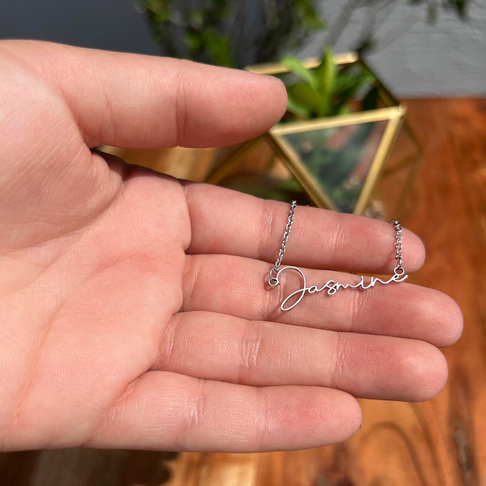 To My Warrior Sister - Personalized Name Necklace with Heartfelt Message Card | Cancer Support Gift, Sisterhood Strength Jewelry