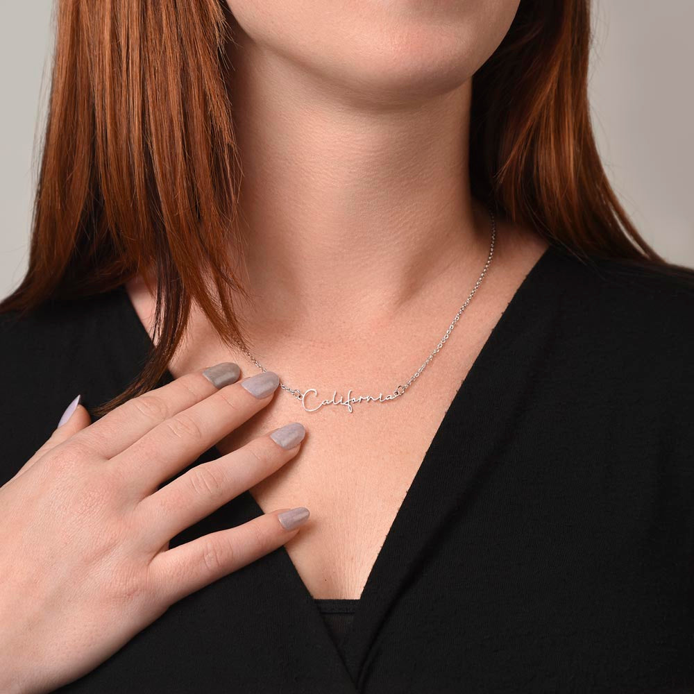 To My Warrior Sister - Personalized Name Necklace with Heartfelt Message Card | Cancer Support Gift, Sisterhood Strength Jewelry