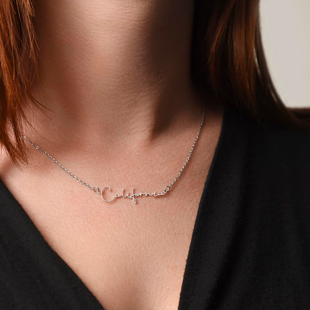 Sister Cancer Warrior Gift, Personalized Name Necklace with Message Card, To My Brave Sister Jewelry, Cancer Support Gift for Her, Strength