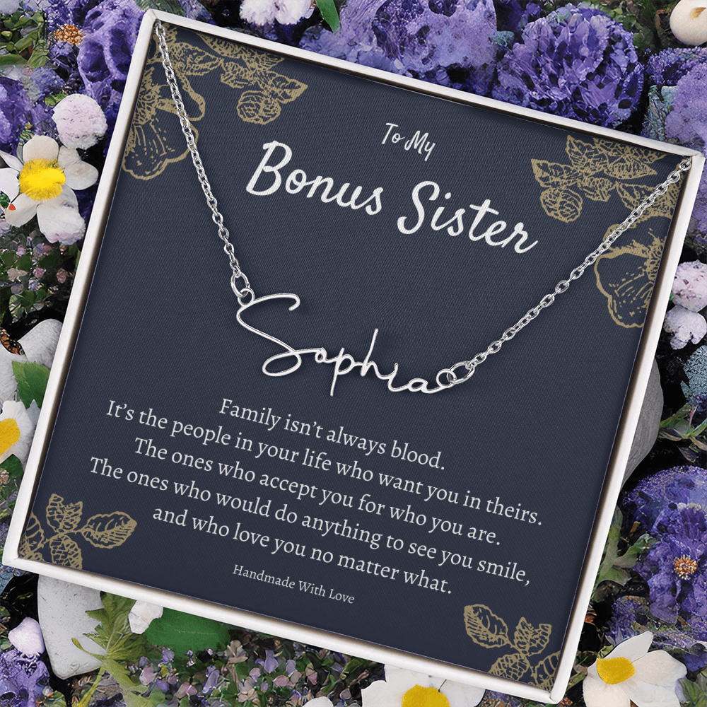 Personalized Sister-in-Law Gift, Custom Jewelry for Sister-in-Law, Birthday or Wedding Gift Idea, Unique Present for In-Laws, Name Necklace