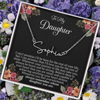 To My Daughter – “Remember Whose Daughter You Are” Personalized Name Necklace