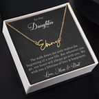 Wedding Name Necklace for Daughter