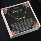 To My Daughter – “Remember Whose Daughter You Are” Personalized Name Necklace