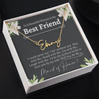 Personalized Maid of Honor Proposal Necklace, Will You Be My Maid of Honor, Maid of Honor Jewelry, I can't say I do without you