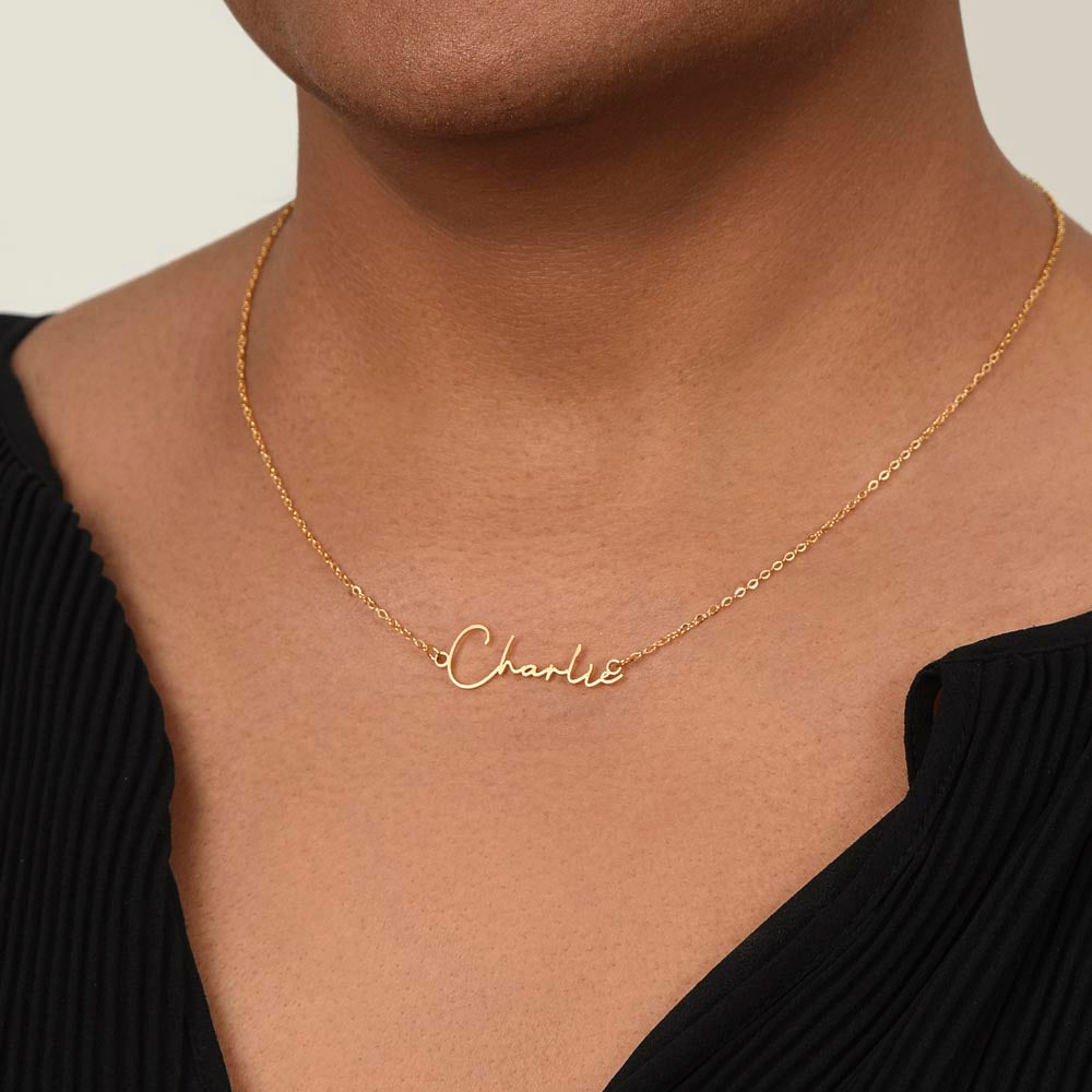 To My Warrior Sister - Personalized Name Necklace with Heartfelt Message Card | Cancer Support Gift, Sisterhood Strength Jewelry