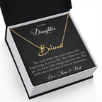 Wedding Name Necklace for Daughter