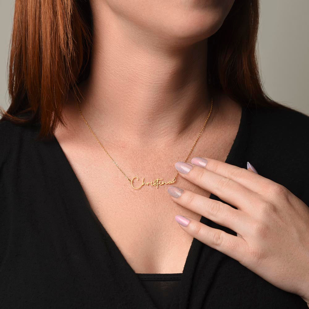 Sister Cancer Warrior Gift, Personalized Name Necklace with Message Card, To My Brave Sister Jewelry, Cancer Support Gift for Her, Strength