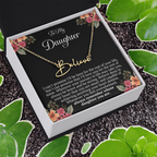 To My Daughter – “Remember Whose Daughter You Are” Personalized Name Necklace