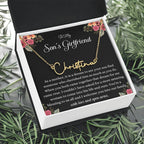 Meaningful Gift for Son's Girlfriend - Best Birthday & Christmas Gift - Jewelry Gift Box Included - Name Necklace