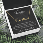 Wedding Name Necklace for Daughter