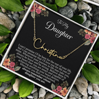 To My Daughter – “Remember Whose Daughter You Are” Personalized Name Necklace