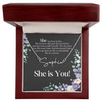 Personalized Name Necklace: Empowering Women with Inspirational Strength, Infertility Support, and Cancer Warrior Gifts
