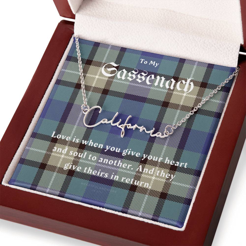 To My Sassenach, Outlander Gift, Outlander Gift Box, Outlander Jewelry, Outlander Gift For Wife, Outlander Charm, Outlander Necklace