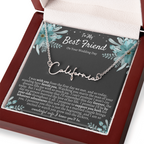 To My Best Friend On Your Wedding Day – Personalized Name Necklace, Custom Wedding Gift for Bride, Best Friend Wedding Jewelry, Made in USA