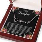 To My Daughter – “Remember Whose Daughter You Are” Personalized Name Necklace