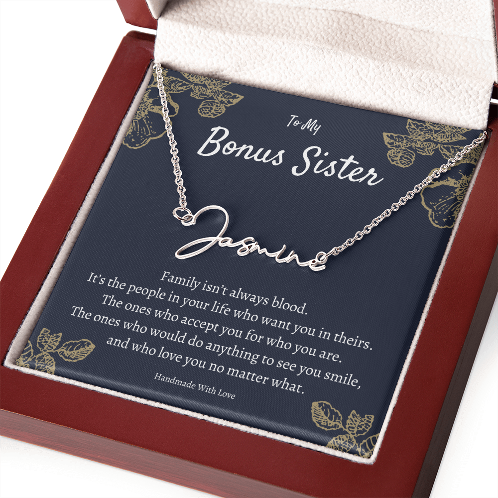 Personalized Sister-in-Law Gift, Custom Jewelry for Sister-in-Law, Birthday or Wedding Gift Idea, Unique Present for In-Laws, Name Necklace