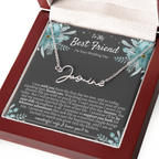 To My Best Friend On Your Wedding Day – Personalized Name Necklace, Custom Wedding Gift for Bride, Best Friend Wedding Jewelry, Made in USA