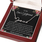 Meaningful Gift for Son's Girlfriend - Best Birthday & Christmas Gift - Jewelry Gift Box Included - Name Necklace